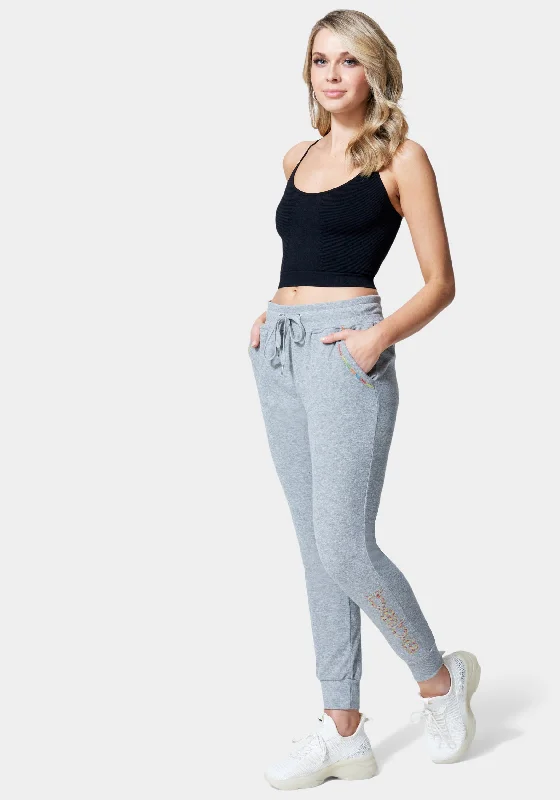 Bebe Logo Surf Terry Jogger