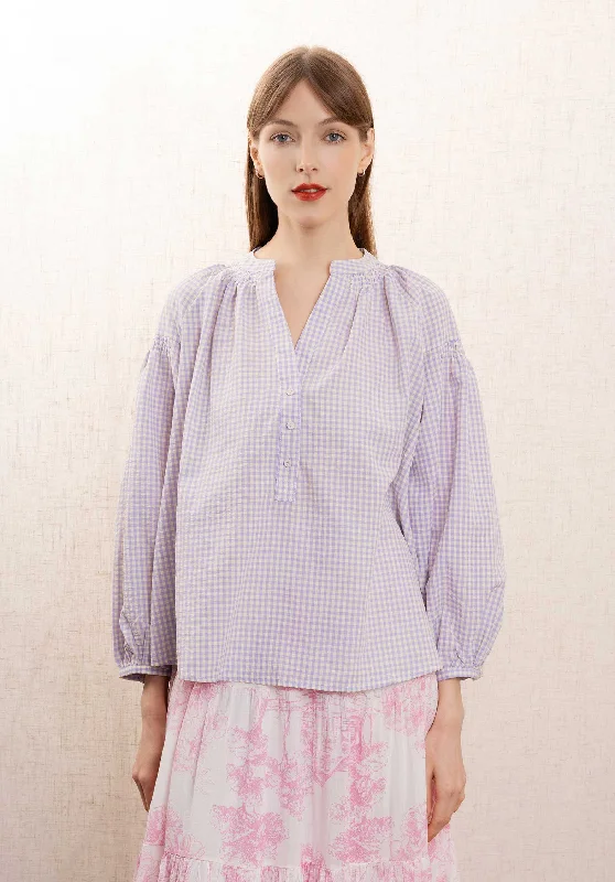 Blouse 5183-1707 Lilac-Checks