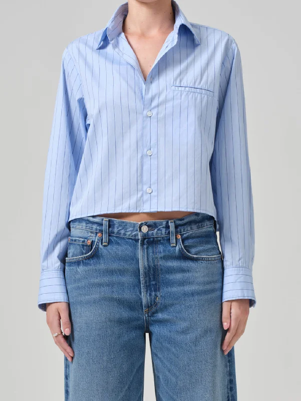 Fino Cropped Shirt - Ellis Stripe