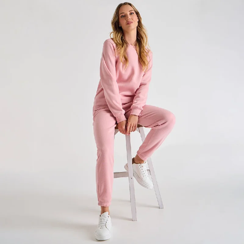 Ladies Pink Zip Pocket Jogger