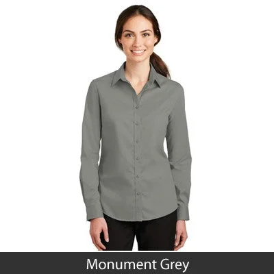 Port Authority Ladies SuperPro Twill Long-Sleeve Shirt