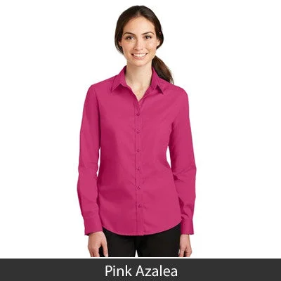 Port Authority Ladies SuperPro Twill Long-Sleeve Shirt