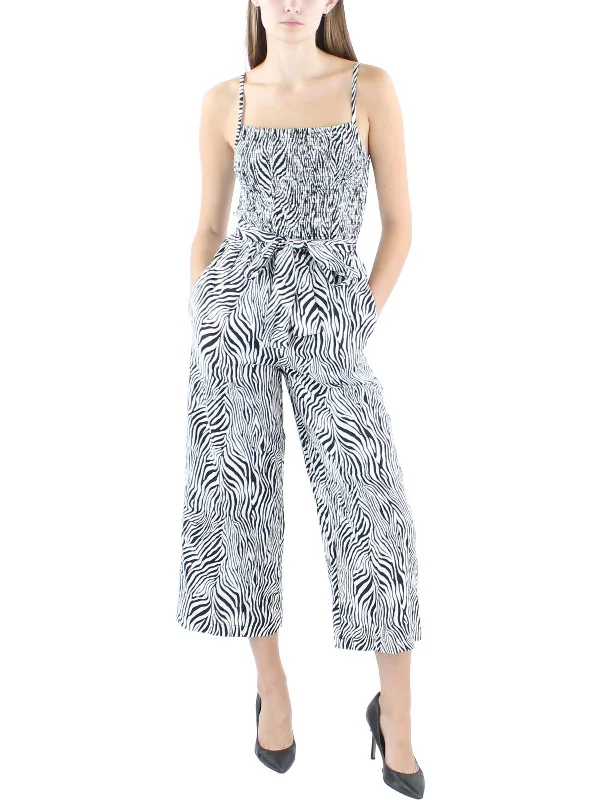 Womens Linen Blend Linen Jumpsuit