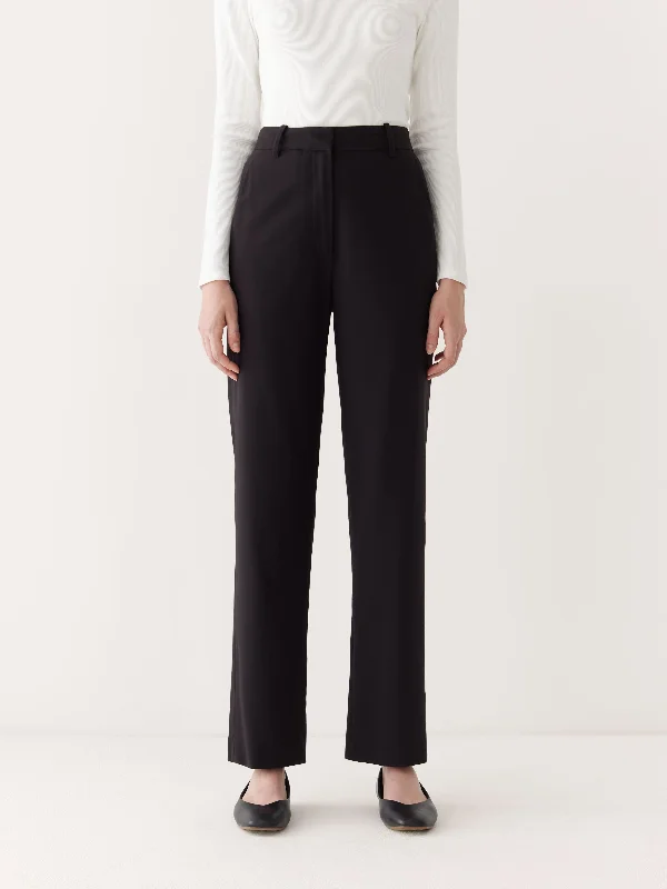 The Jane Straight Pant in Black