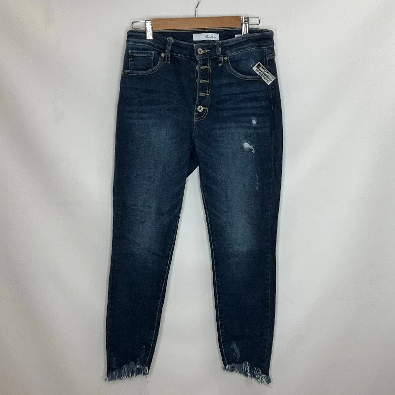 Blue Denim Jeans Straight Kancan, Size 6