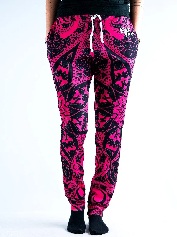 Electro Pink Mandala Unisex Joggers