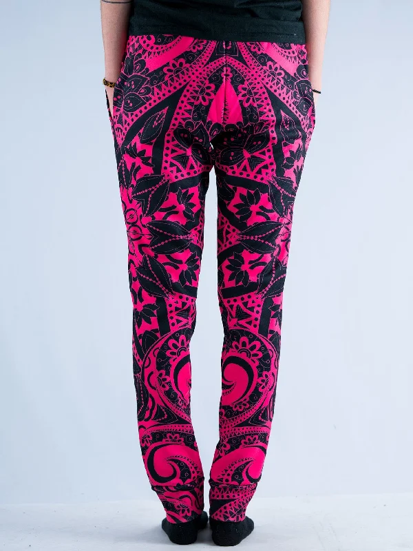 Electro Pink Mandala Unisex Joggers