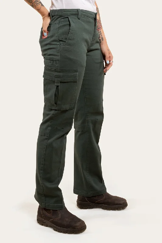 Kambalda Womens Heavy Weight Work Pant - Forest Green