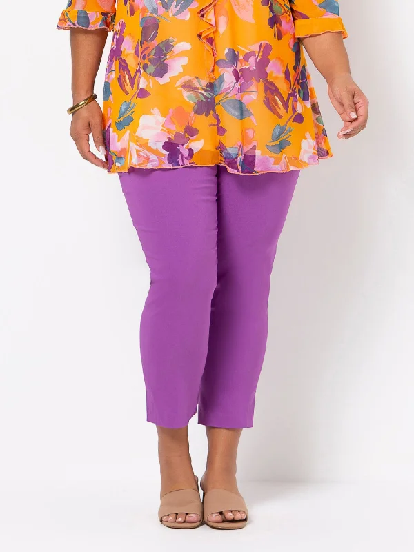 Purple 7/8 Bengaline Pant