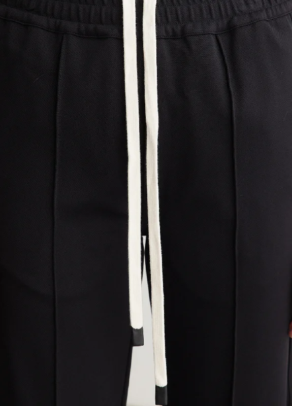 Twill Pinstitch Detail Pants