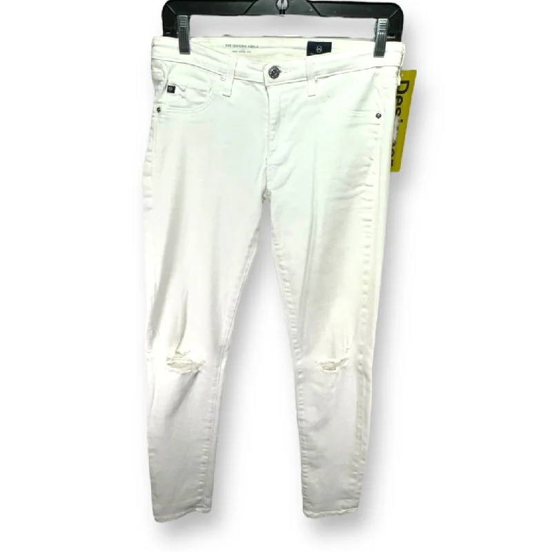 White Denim Jeans Designer Adriano Goldschmied, Size 4