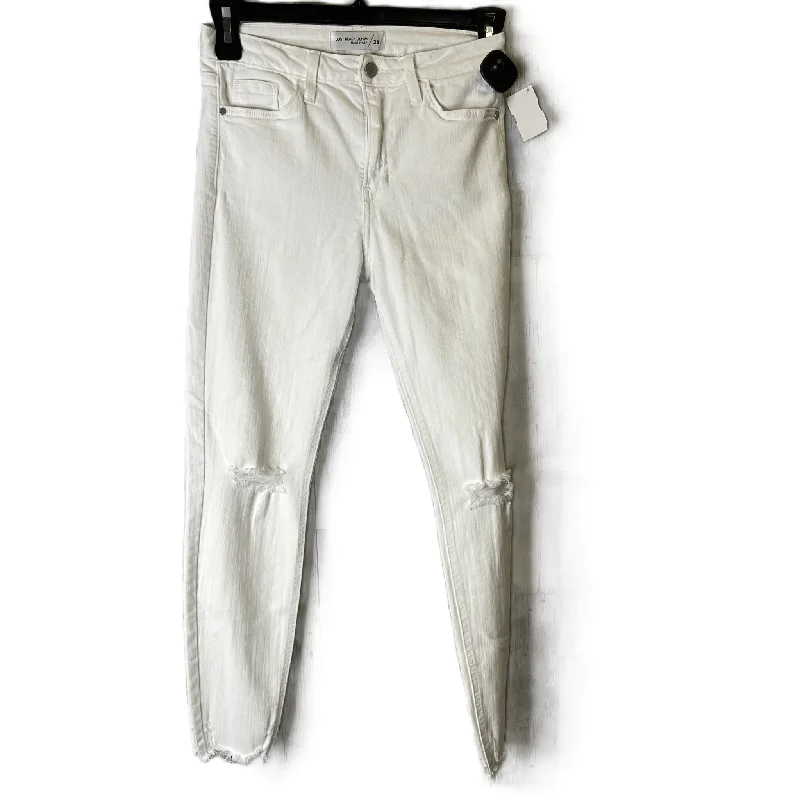 White Denim Jeans Skinny By Just Black, Size: 6